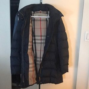 Burberry Brit navy blue winter coat